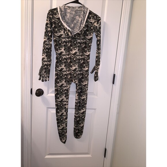 Boys MorphSuit Morph Costume BodySuit 1-Piece Size L 10-12 Halloween Camouflage - Picture 7 of 9